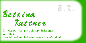 bettina kuttner business card